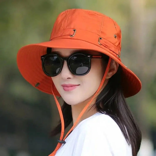 Wide Brim UV Protection Travel Bucket Hat
