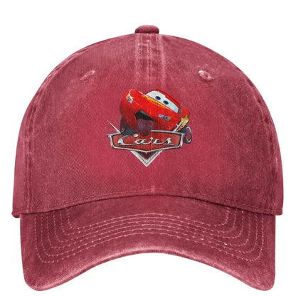 Lightning McQueen Washed Baseball Cap