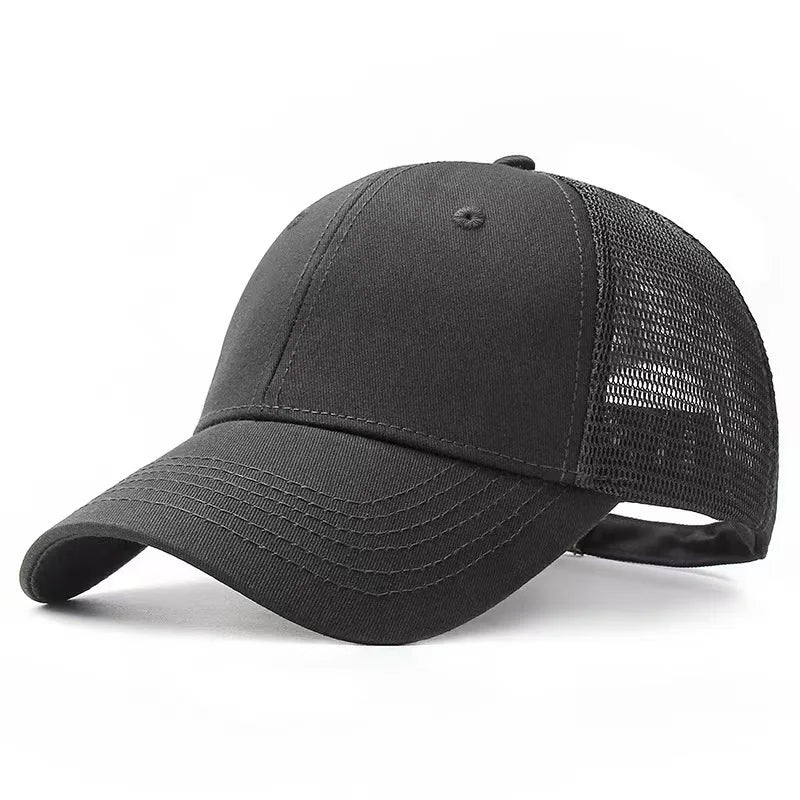 Big Head Man Plus Size Baseball Cap Summer Cotton Mesh Trucker Hat 3d Large Size Snapback 56-60cm 60-68cm Oversize