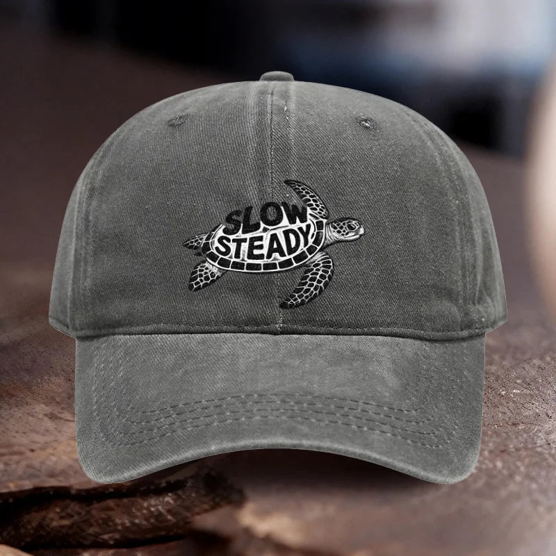 Slow Steady Sea Turtle Baseball Cap