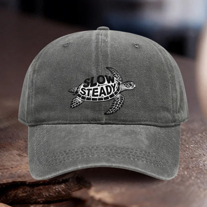 Slow Steady Sea Turtle Baseball Cap