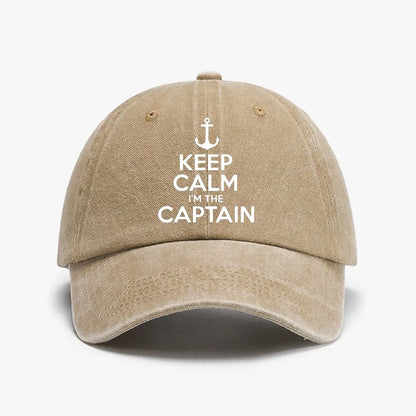 Keep Calm Captain Baseball Cap