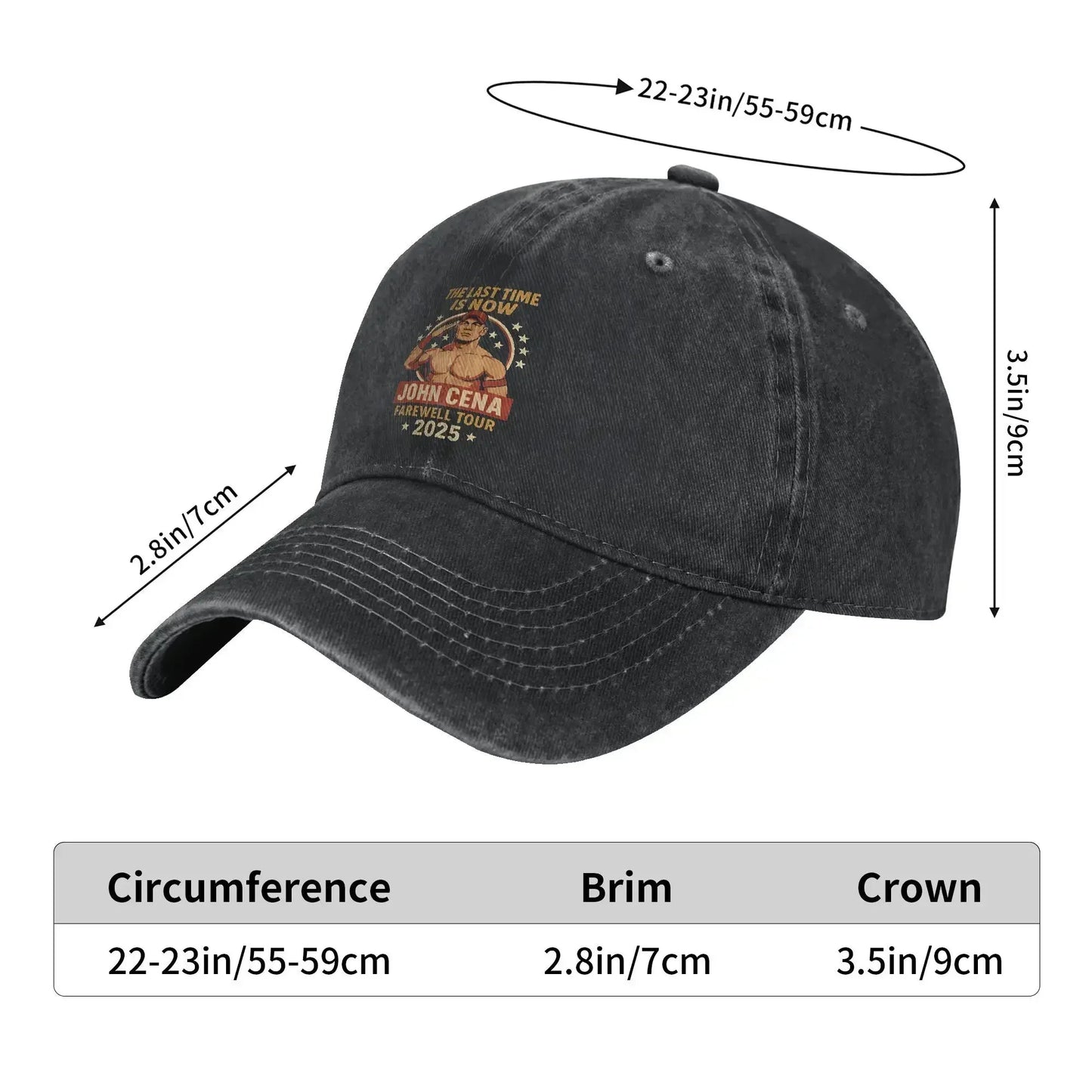 John Cena Never Give Up Baseball Cap