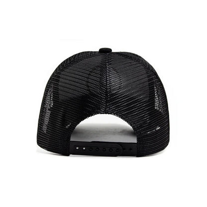 Summer Mesh Baseball Cap Women Men Snapback Hat Casual Breathable Letter Icon Unisex Hip Hop Trucker Caps Outdoor Sports Dad Hat Size 56-58cm