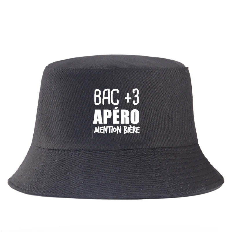 Bob Bac Plus Trois Aperitif Cotton Bucket Hat