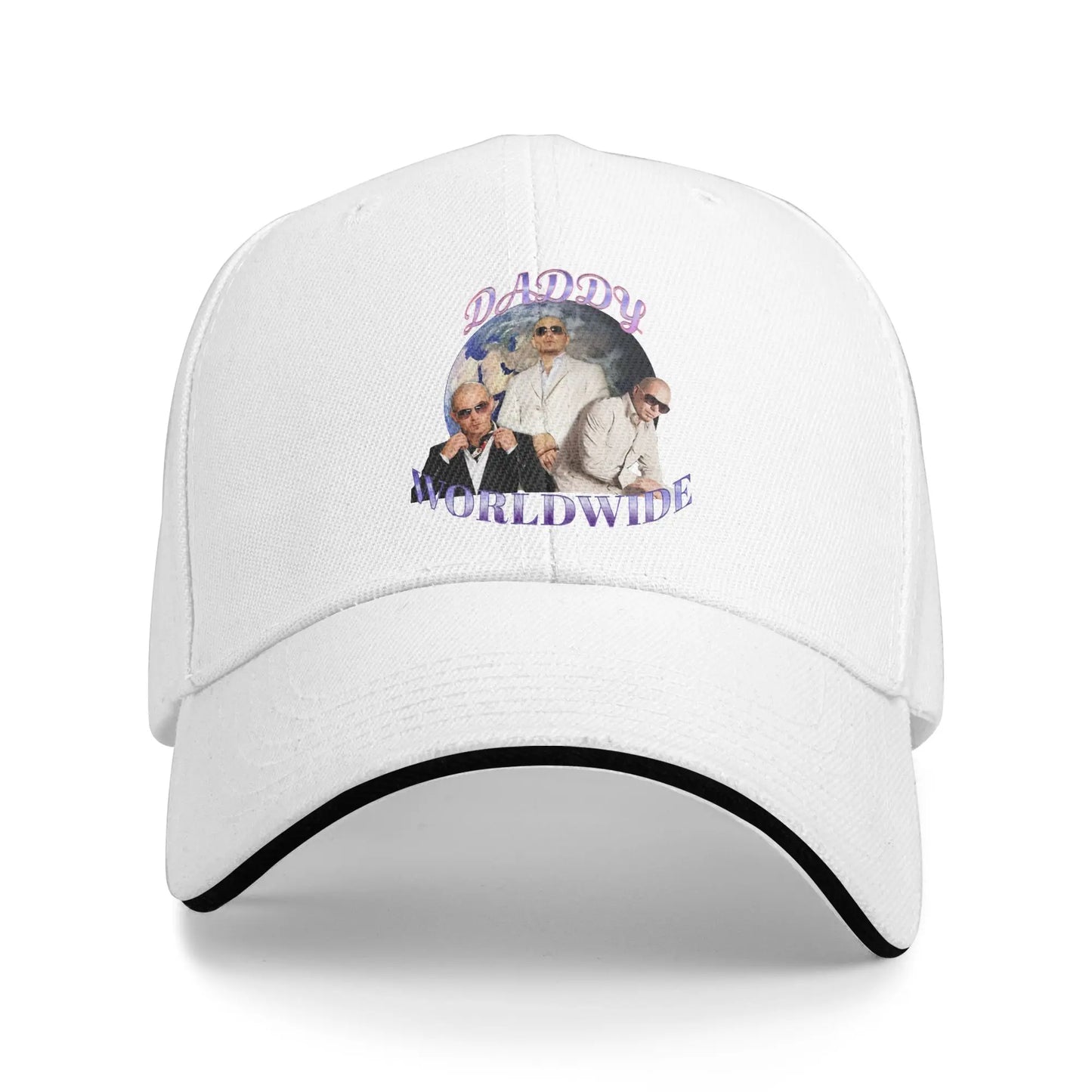 Daddy Worldwide Pitbull Triple Portrait Y2K Baseball Cap