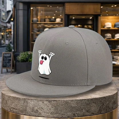 Funny Cartoon Ghost Snapback Cap