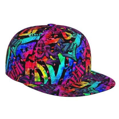 Colorful Graffiti Art Print Baseball Cap Adjustable Snapback Hat