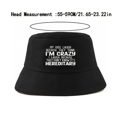 Crazy Hereditary Reversible Summer Bucket Hat