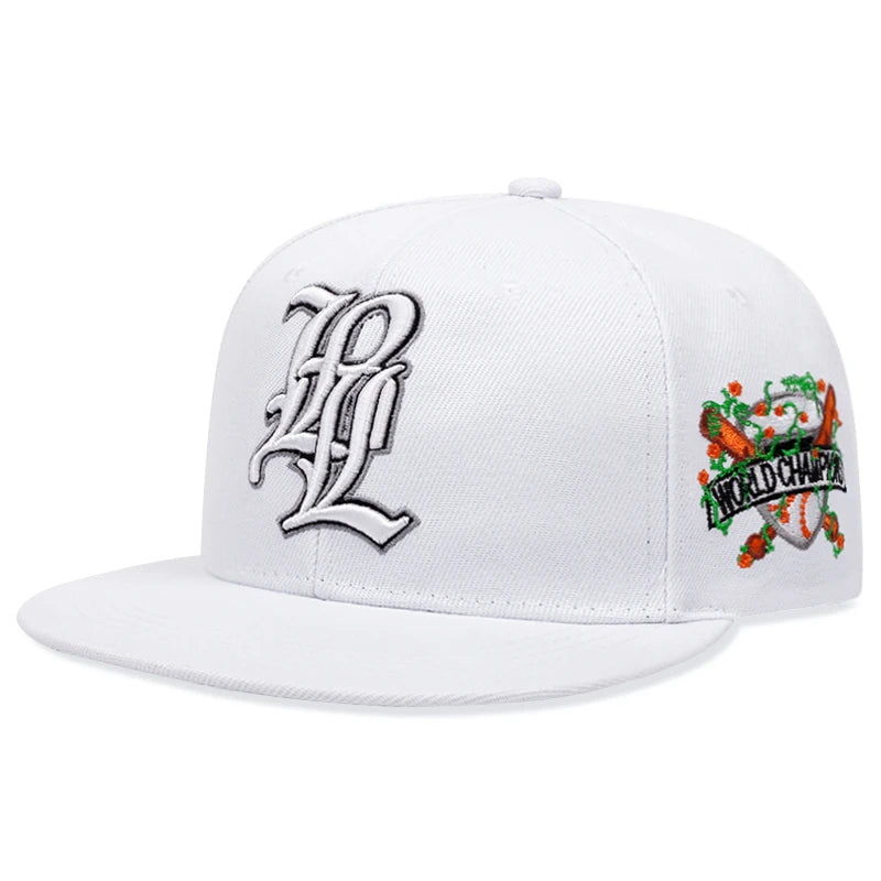Fashion Letter Embroidered Snapback Cap