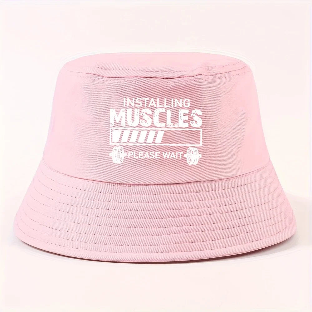 Installing Muscles Foldable Bucket Hat