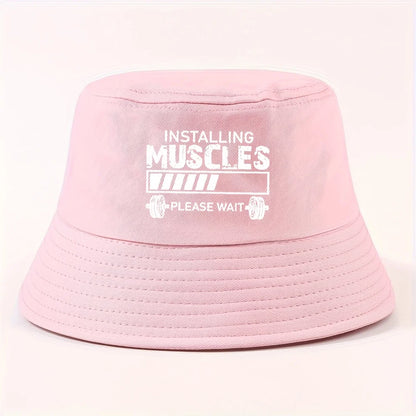 Installing Muscles Foldable Bucket Hat