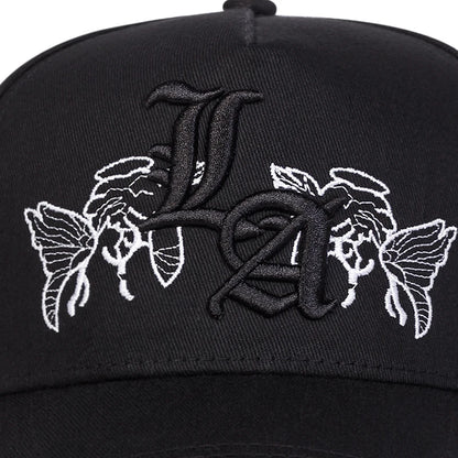 Gothic LA Butterfly Embroidery Baseball Cap