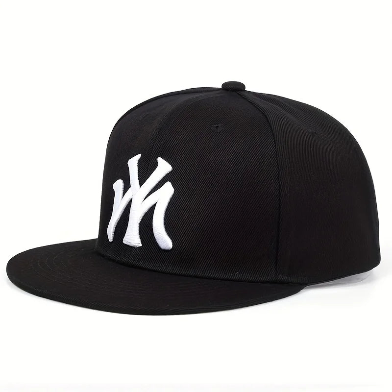 Unisex Letter Embroidered Adjustable Hip-Hop Snapback Cap