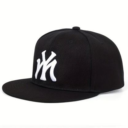 Unisex Letter Embroidered Adjustable Hip-Hop Snapback Cap