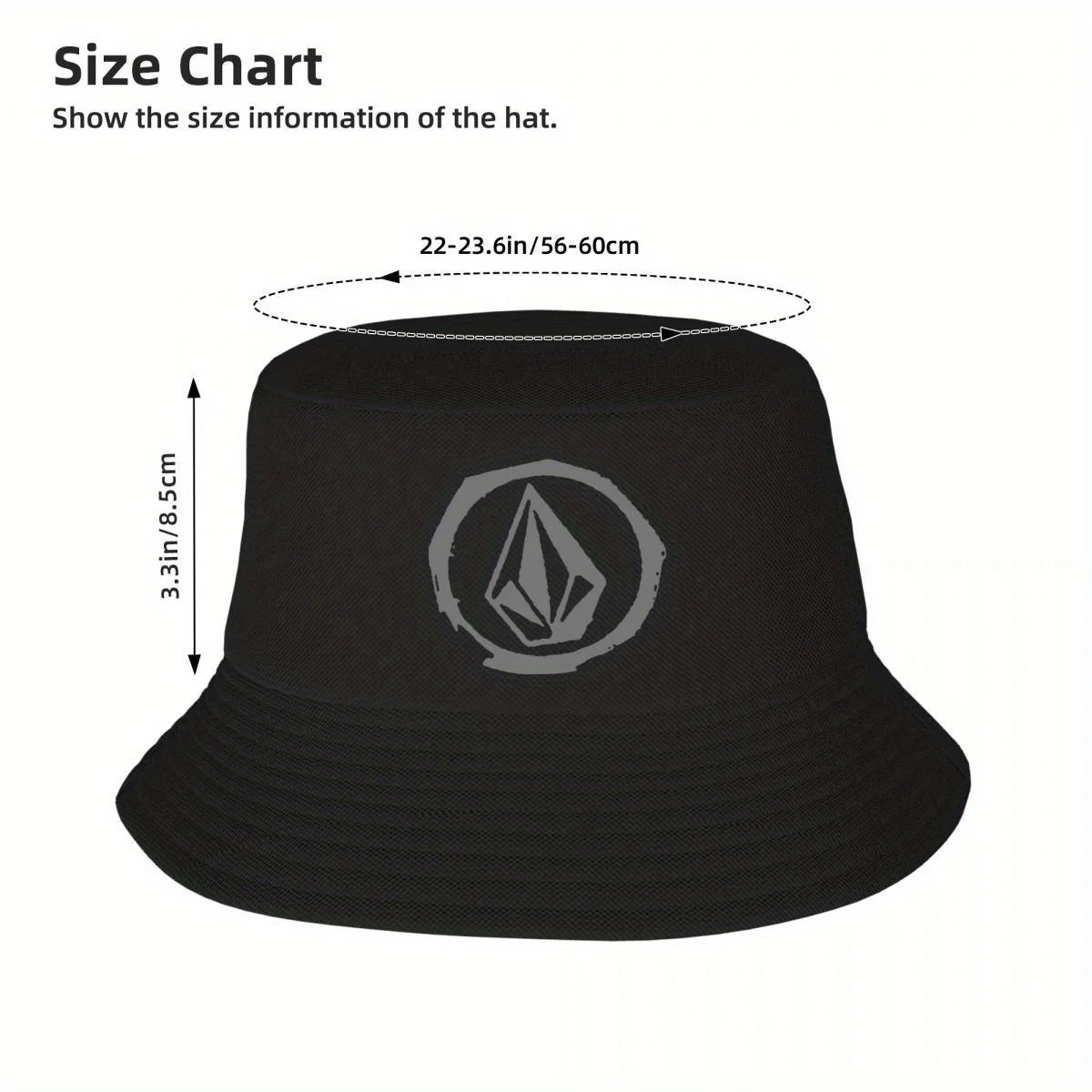 Custom Volcoms Logo Bucket Hat Women Men