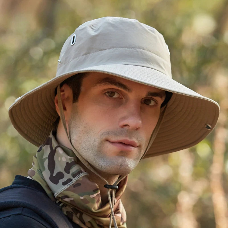 Breathable Wide Brim UV Protection Fishing Bucket Hat