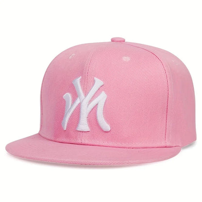 Unisex Letter Embroidered Adjustable Hip-Hop Snapback Cap