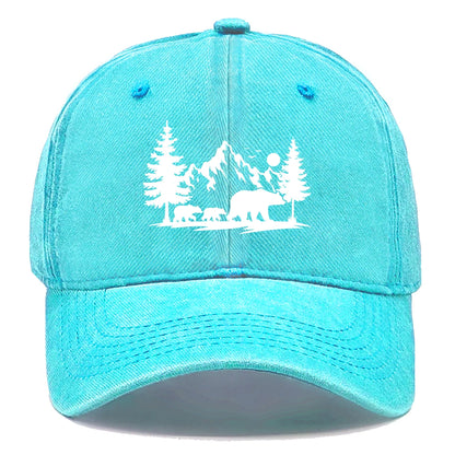Forest Mountain Vintage Baseball Cap