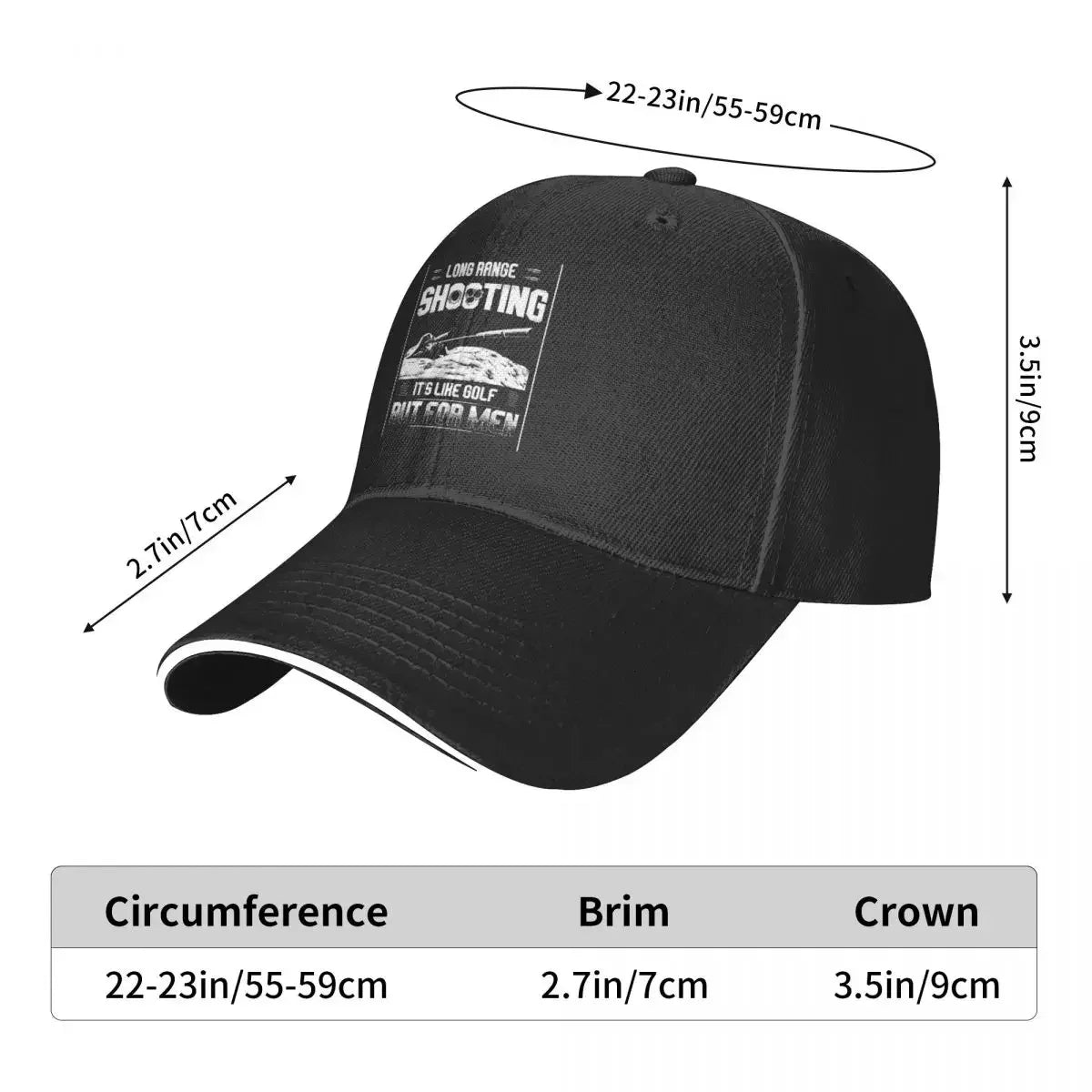 Long Range Sniper Shooting Baseball Cap