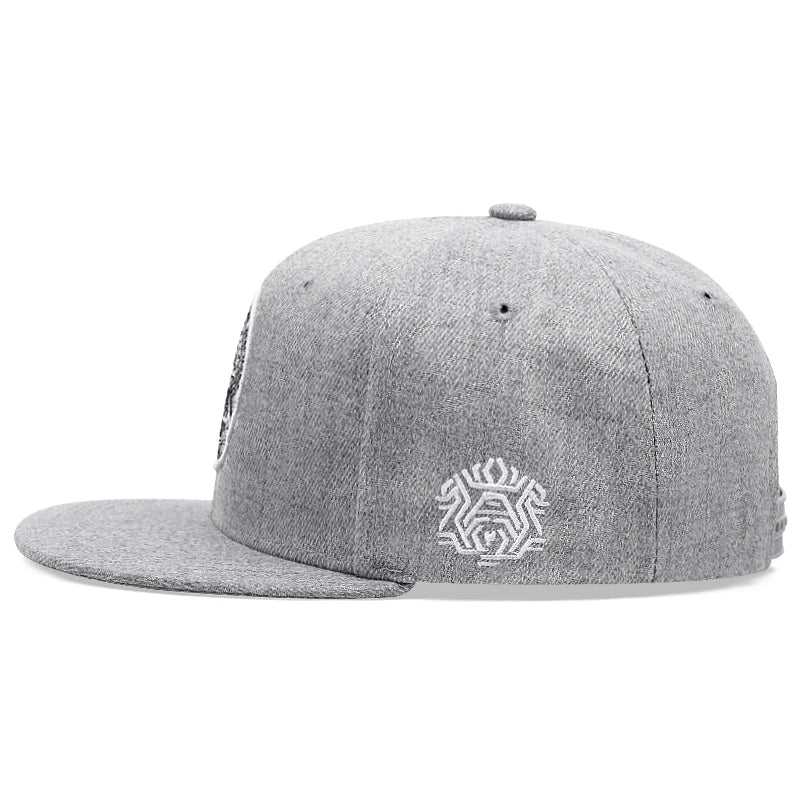 Eye 3D Embroidered Hip Hop Snapback Cap
