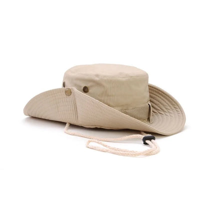 Korean Camouflage Wide Brim Outdoor Bucket Hat