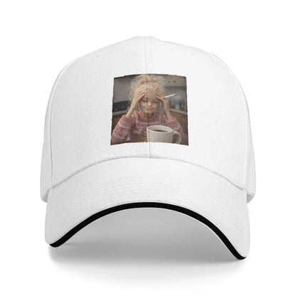 Distressed Doll Sarcasm Meme Retro Baseball Cap