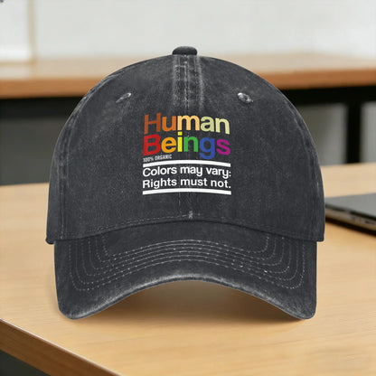 Human Being 100% Organic Y2K Cool Trucker Baseball Cap