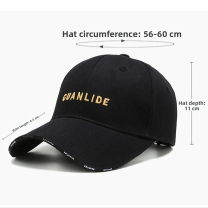 Embroidered Breathable Adjustable Soft Top Snapback Cap
