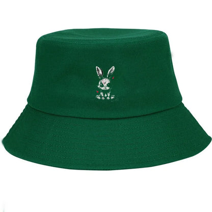 Graffiti Rabbit Cotton Bucket Hat