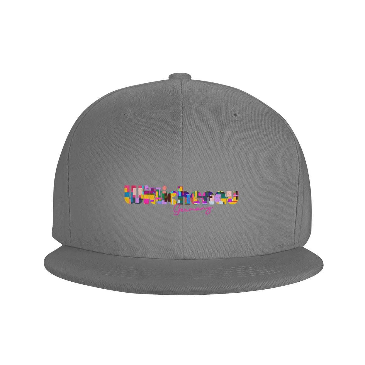 Wittichenau Germany Abstract City Typography Art Snapback Cap