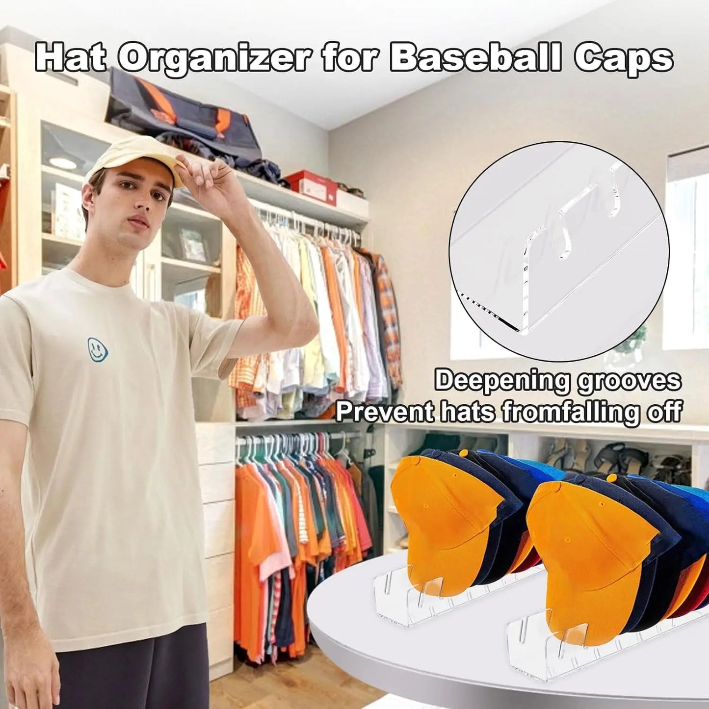 Acrylic Hat Organizer Hat Stand For Baseball Caps Hat