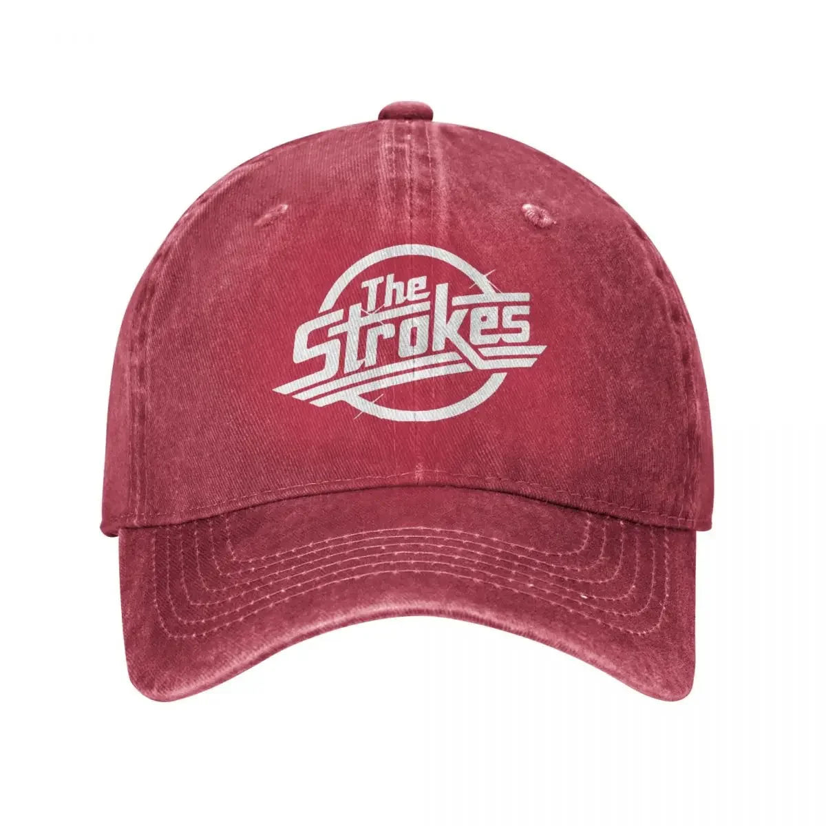 Strokes Rock Music Washed Baseball Cap