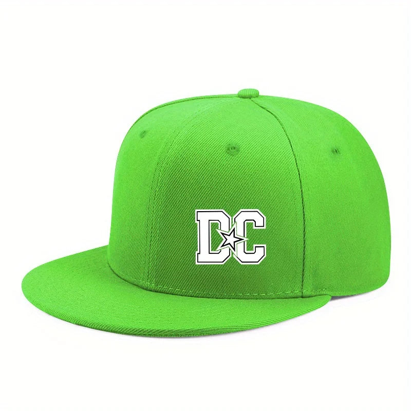 Letter Print Streetwear Adjustable Hip-Hop Snapback Cap