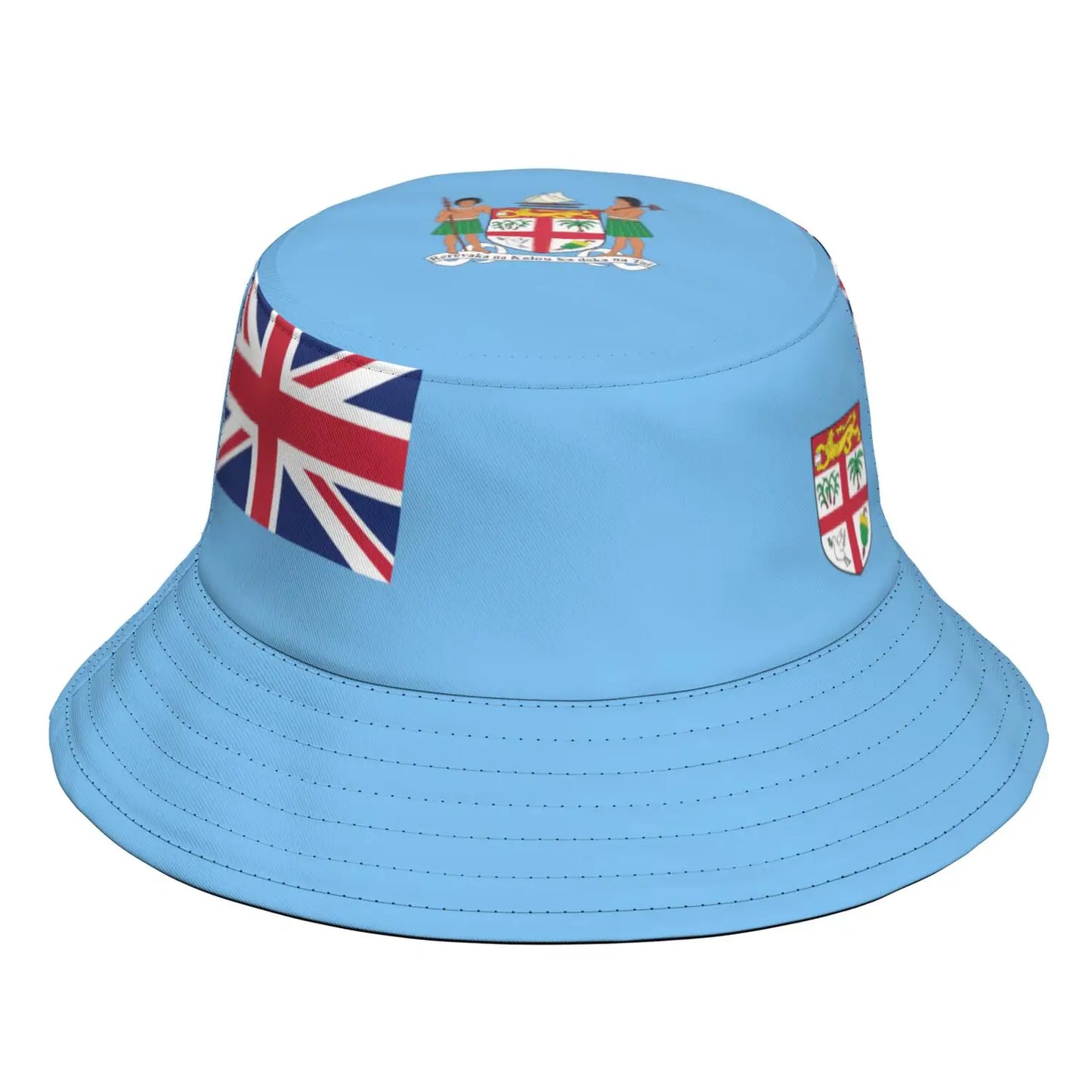 Fiji Fisherman Hats Custom Name Number Team Logo Flat Bucket Cap