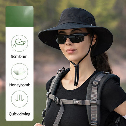 Wide Brim UV Protection Hiking Fishing Bucket Hat