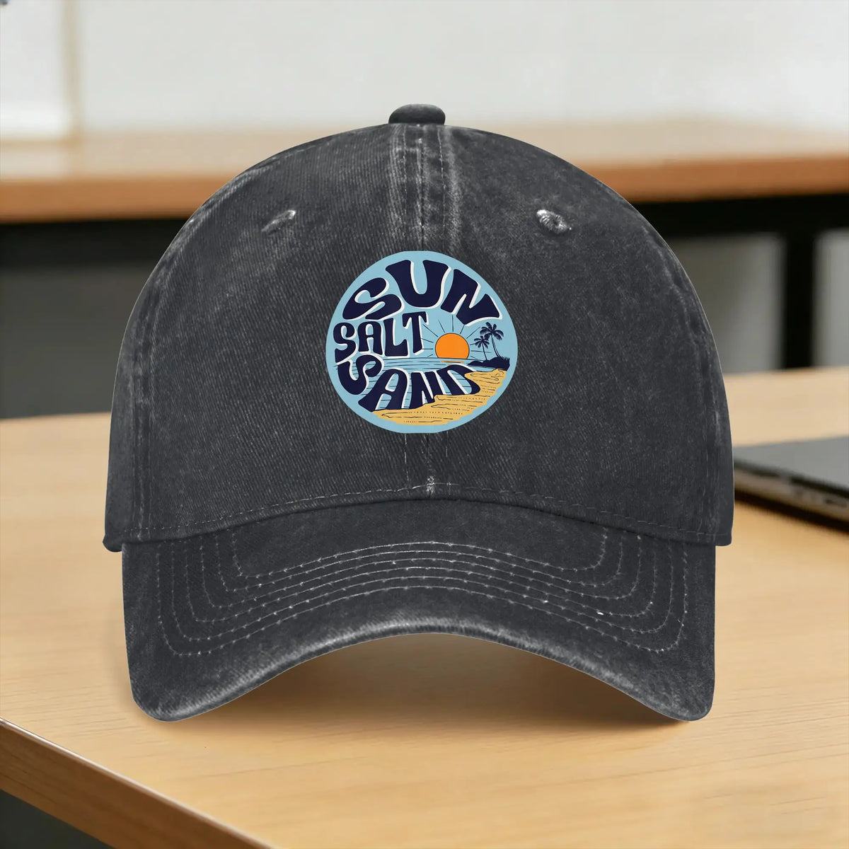 Sun Salt Sand Tropical Beach Vacation Baseball Cap