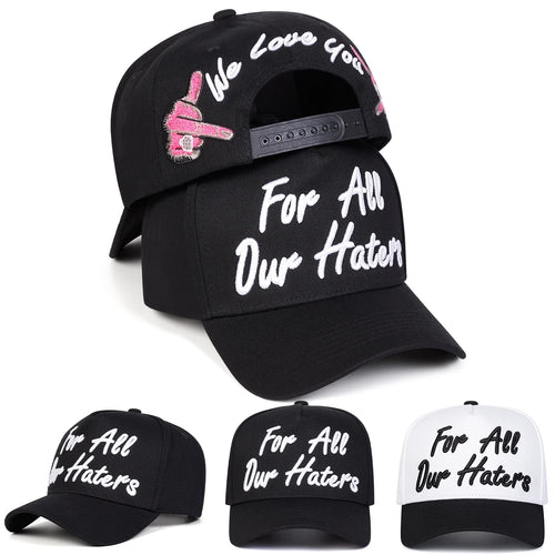 Unisex Embroidery Baseball Caps Spring Autumn Outdoor Adjustable