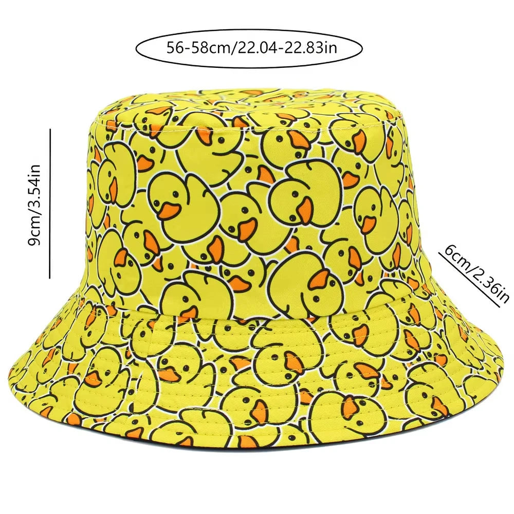 Reversible Bucket Hat Unisex Anti UV Hip Hop Street Dance Hat