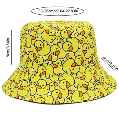 Reversible Bucket Hat Unisex Anti UV Hip Hop Street Dance Hat