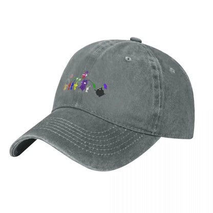 Pikmin Colorful Silhouettes Unisex Trucker Baseball Cap