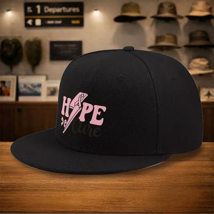 Pink Ribbon Hope Cure Snapback Cap