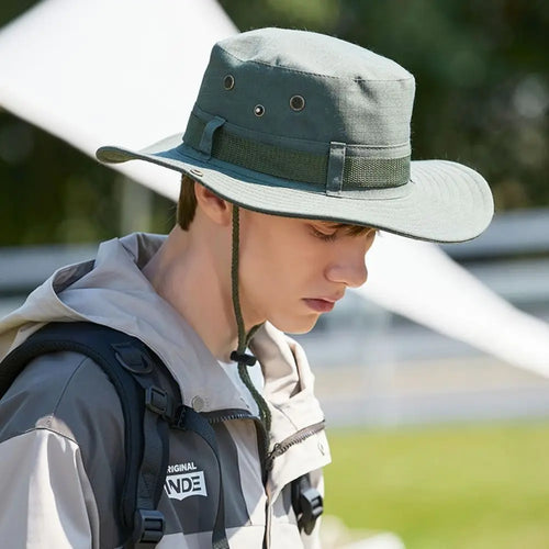 Quick Dry Adjustable Wide Brim Bucket Hat