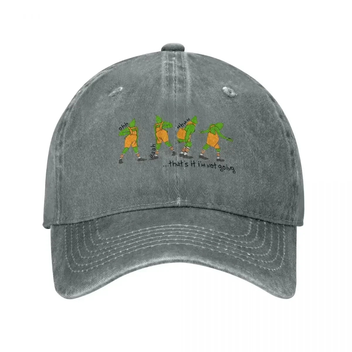 I’m Not Going Retro Washed Denim Cowboy Baseball Cap