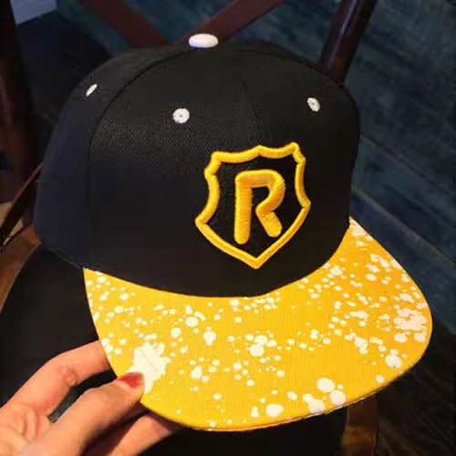 Adjustable Letter Embroidered Unisex Hip-Hop Snapback Cap