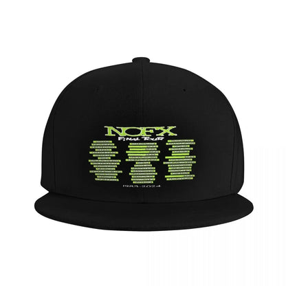 NOFX Band Flat Brim Snapback Cap
