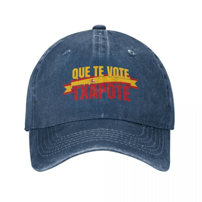 Que Te Vote Washed Baseball Cap