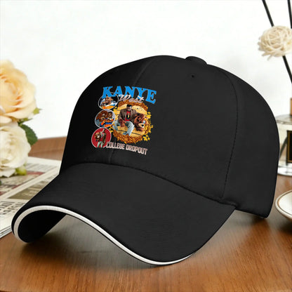 Kanye West Portrait Print Baseball Cap Style