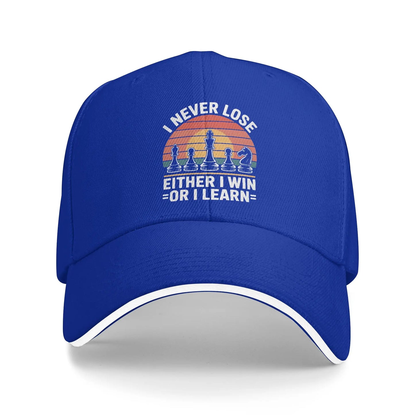 I Win Or Learn Chess Baseball Cap