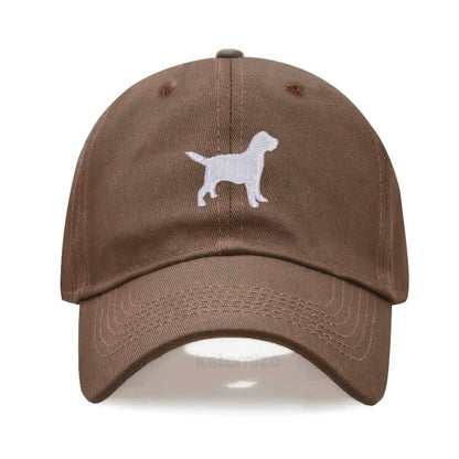 Dog Embroidered Soft Cotton Baseball Cap